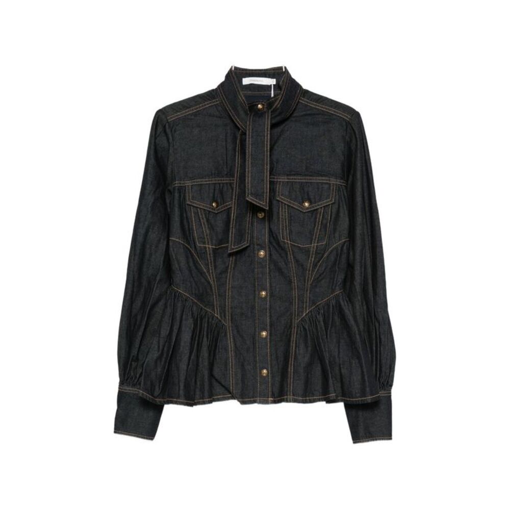 Zimmermann Women Denim Cotton Shirt